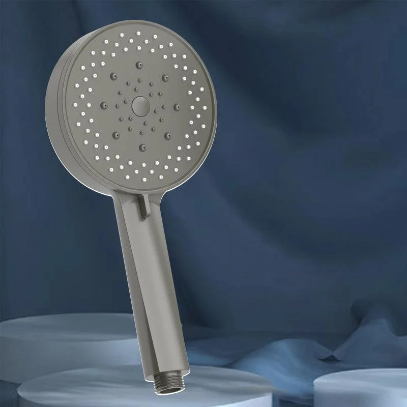 Plastic Hand Shower Round Handheld Shower Head with Adjustable Spray Pattern -Bathlova