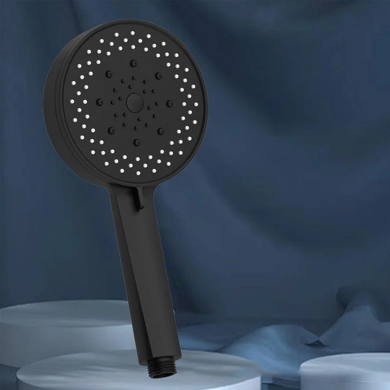 Plastic Hand Shower Round Handheld Shower Head with Adjustable Spray Pattern -Bathlova