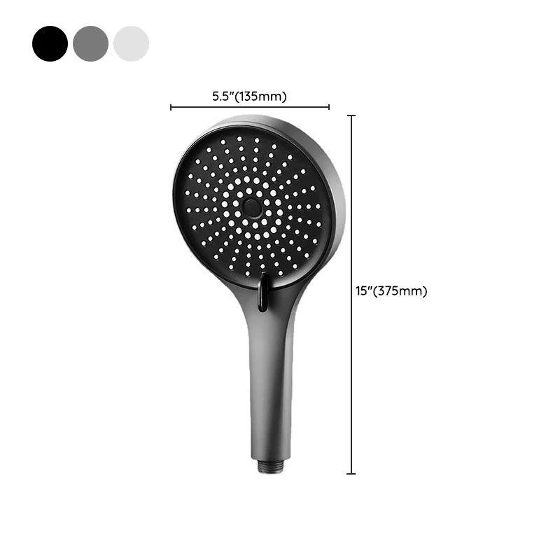 Plastic Hand Shower Round Handheld Shower Head with Self-Cleaning -Bathlova