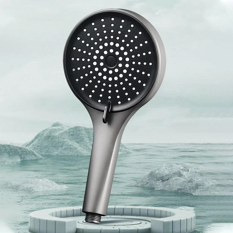 Plastic Hand Shower Round Handheld Shower Head with Self-Cleaning -Bathlova