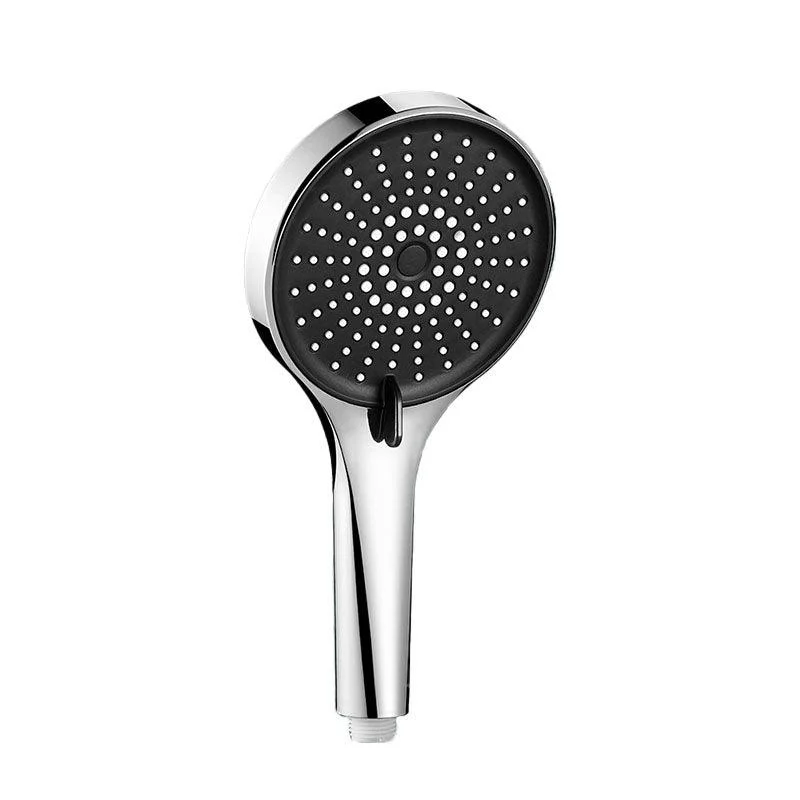 Plastic Hand Shower Round Handheld Shower Head with Self-Cleaning -Bathlova