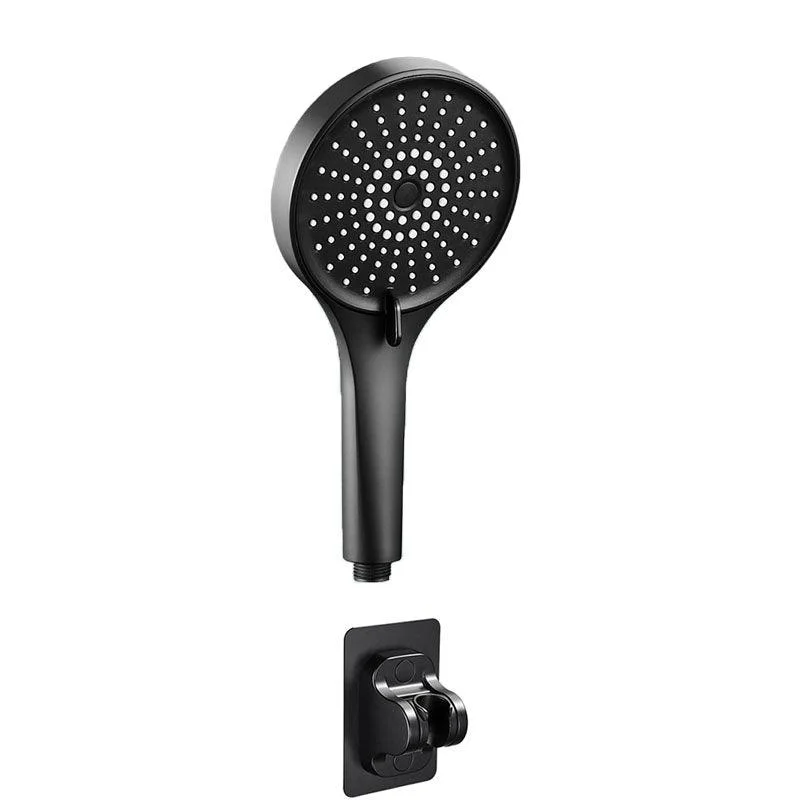 Plastic Hand Shower Round Handheld Shower Head with Self-Cleaning -Bathlova