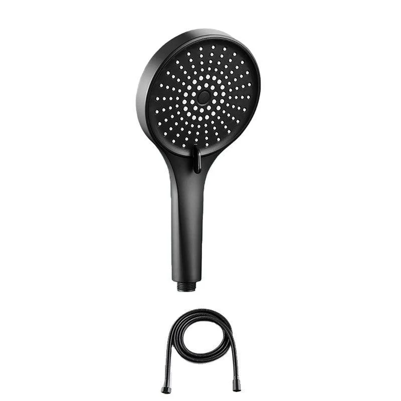 Plastic Hand Shower Round Handheld Shower Head with Self-Cleaning -Bathlova