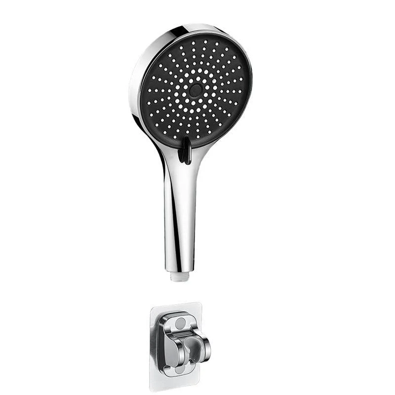 Plastic Hand Shower Round Handheld Shower Head with Self-Cleaning -Bathlova