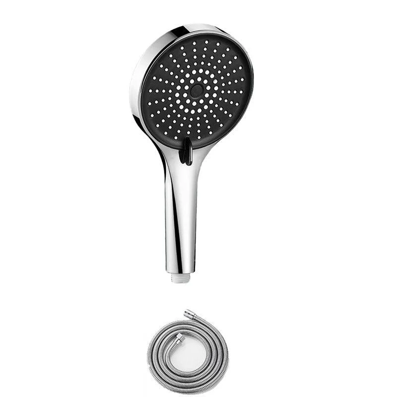 Plastic Hand Shower Round Handheld Shower Head with Self-Cleaning -Bathlova