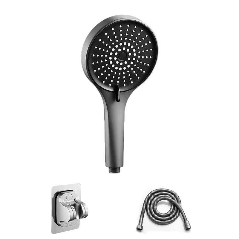 Plastic Hand Shower Round Handheld Shower Head with Self-Cleaning -Bathlova