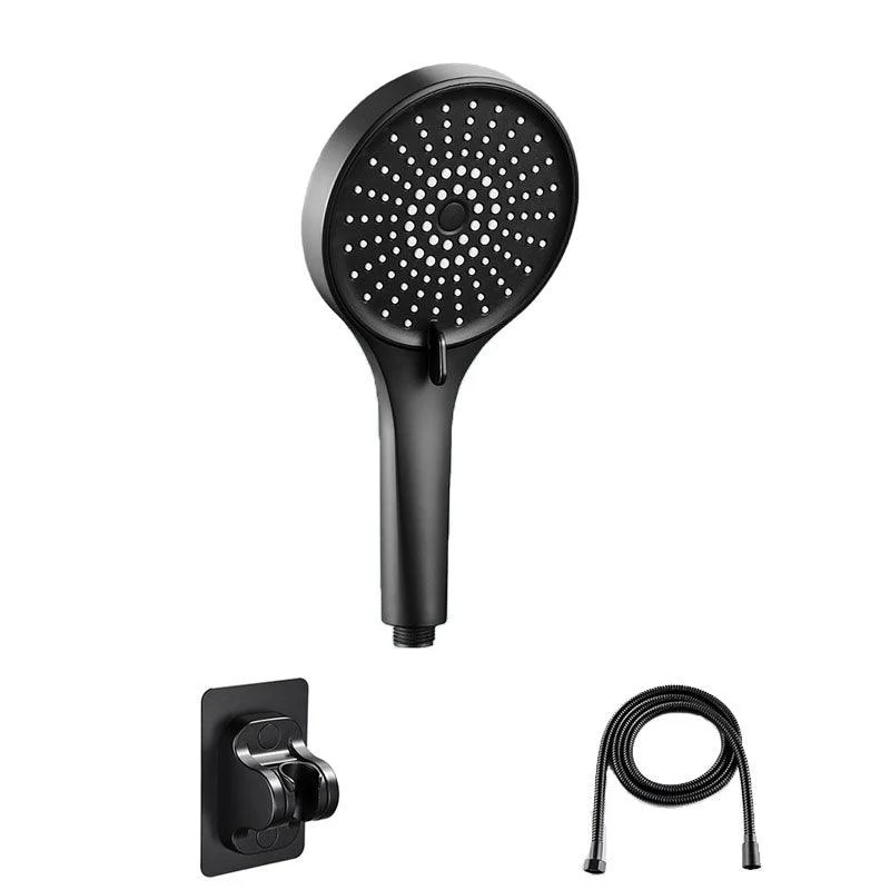 Plastic Hand Shower Round Handheld Shower Head with Self-Cleaning -Bathlova