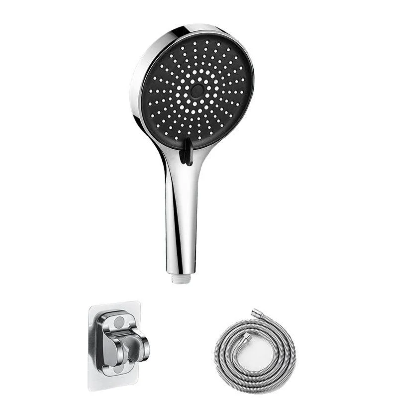 Plastic Hand Shower Round Handheld Shower Head with Self-Cleaning -Bathlova