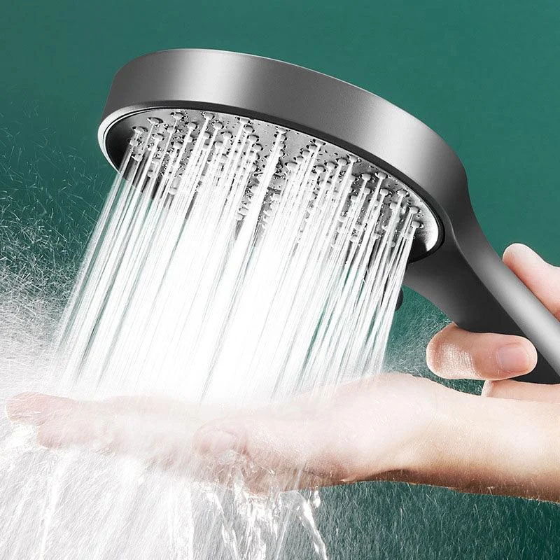 Plastic Hand Shower Round Handheld Shower Head with Self-Cleaning -Bathlova