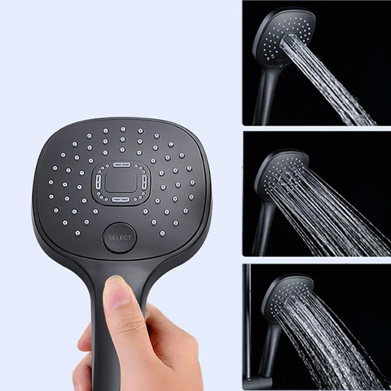 Plastic Handheld Shower Head Adjustable Water Flow Shower Head -Bathlova