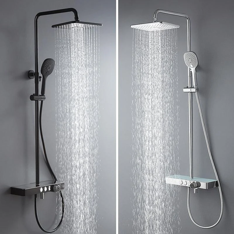 Plastic Handheld Shower Head Adjustable Water Flow Shower Head -Bathlova