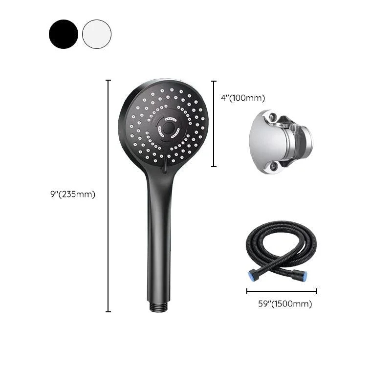 Plastic Handheld Shower Head Bathroom Shower Head with Adjustable Water Flow -Bathlova