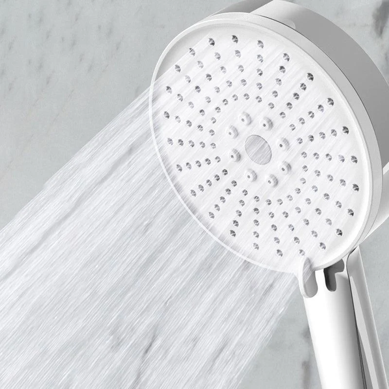 Plastic Handheld Shower Head Round Hand Shower with Self-Cleaning -Bathlova