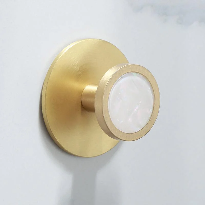 Polished Brass Bathroom Accessory Set Marble Bathroom Hardware -Bathlova