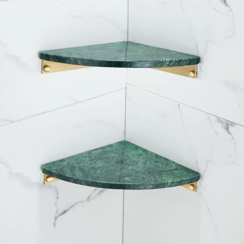 Polished Brass Bathroom Accessory Set Marble Bathroom Hardware -Bathlova