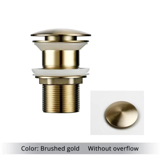 Polished Brass Bathroom Sink Drains -Bathlova