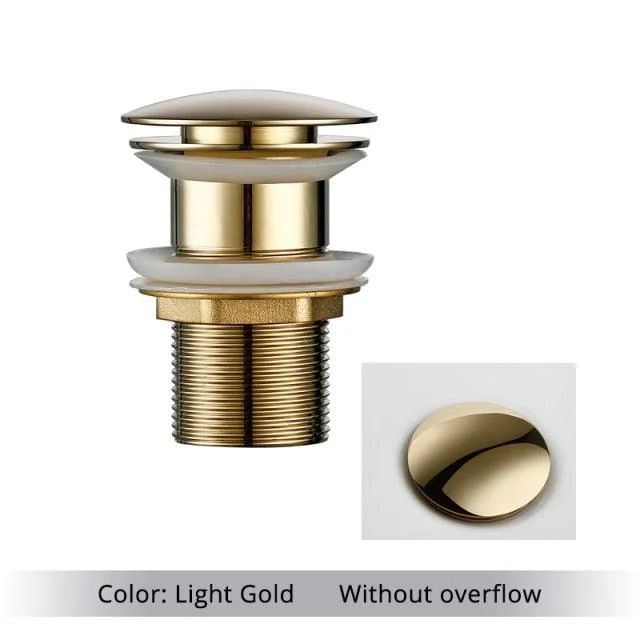 Polished Brass Bathroom Sink Drains -Bathlova