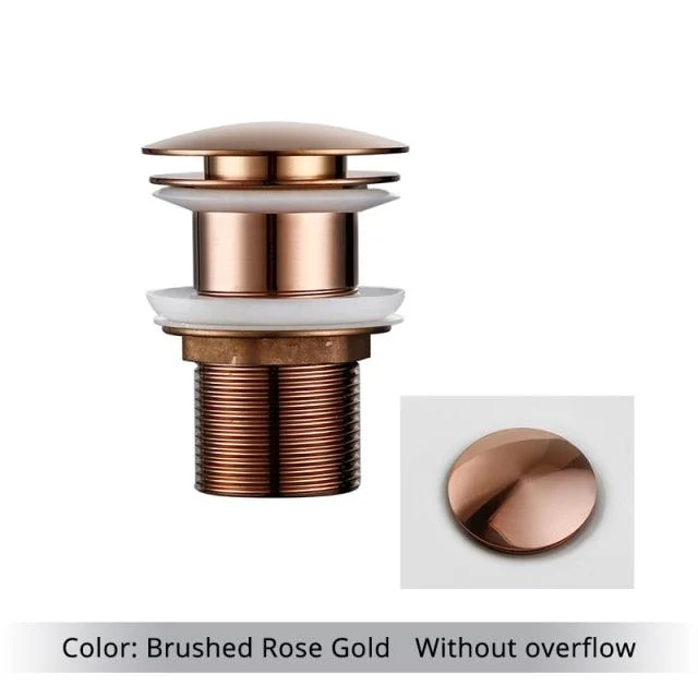 Polished Brass Bathroom Sink Drains -Bathlova