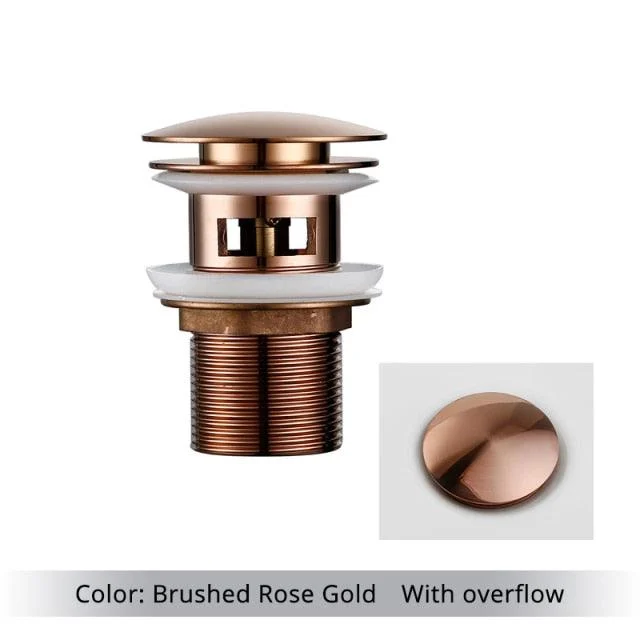 Polished Brass Bathroom Sink Drains -Bathlova