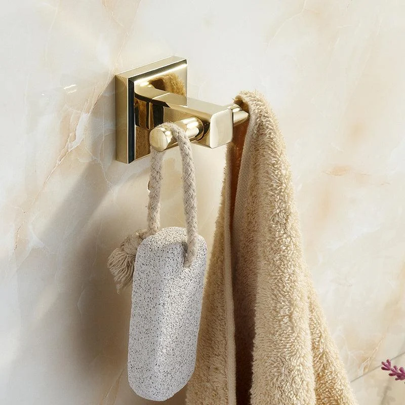 Polished Brass Classic Bathroom Accessory with Bath Shelf/Towel Bar & Paper Holder -Bathlova