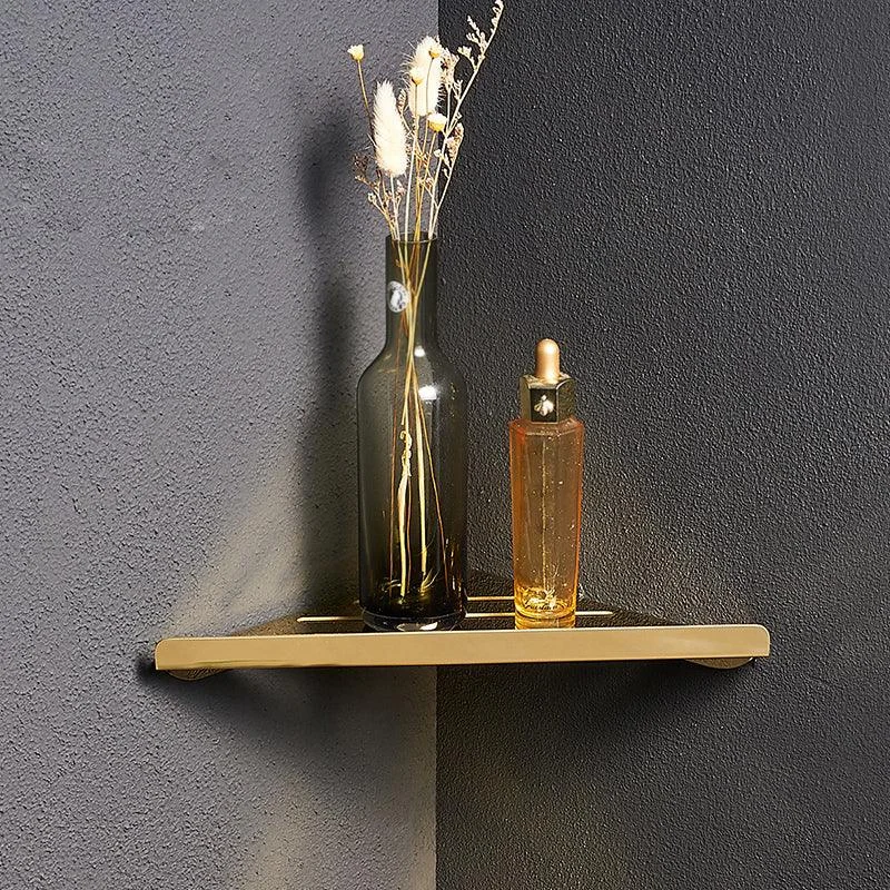 Polished Brass Classic Bathroom Accessory with Bath Shelf/Towel Bar & Paper Holder -Bathlova