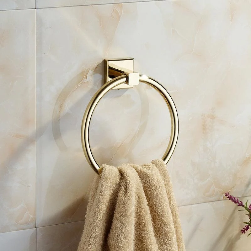 Polished Brass Classic Bathroom Accessory with Bath Shelf/Towel Bar & Paper Holder -Bathlova