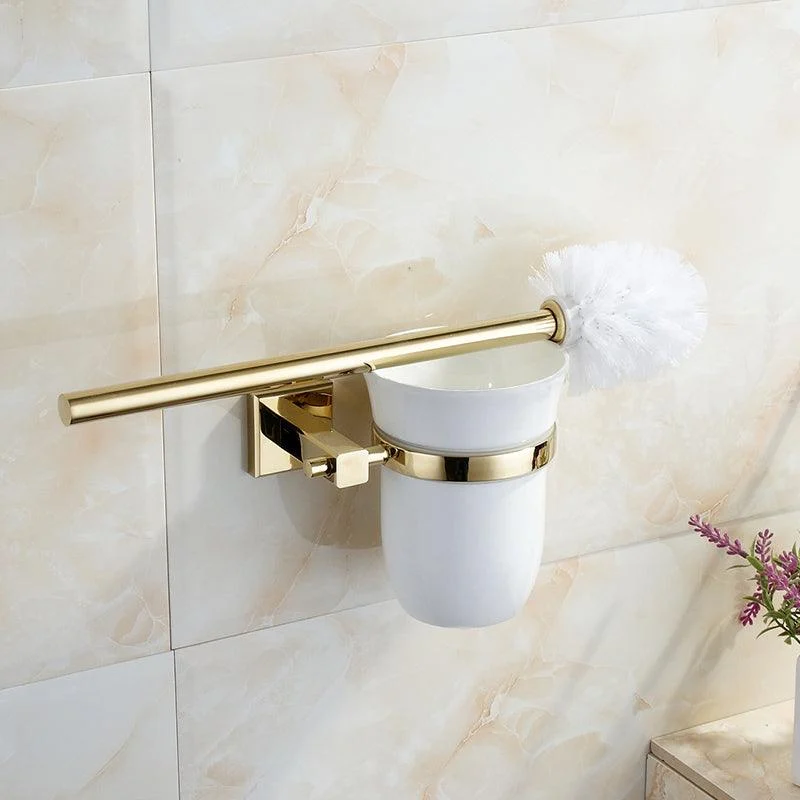 Polished Brass Classic Bathroom Accessory with Bath Shelf/Towel Bar & Paper Holder -Bathlova