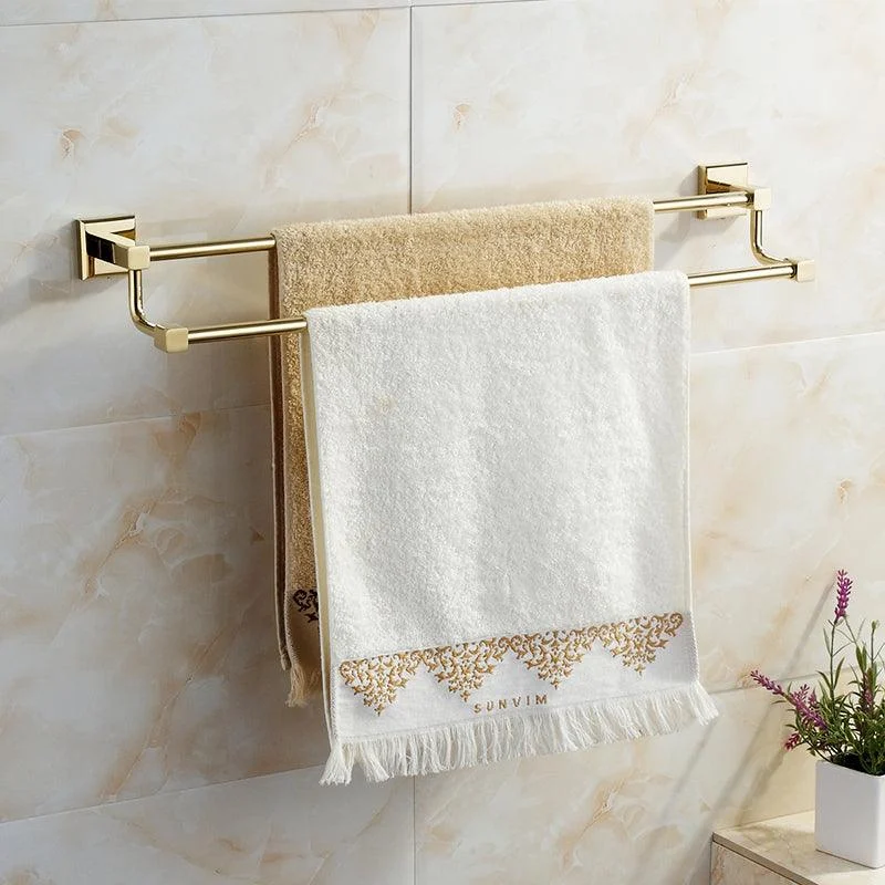 Polished Brass Classic Bathroom Accessory with Bath Shelf/Towel Bar & Paper Holder -Bathlova