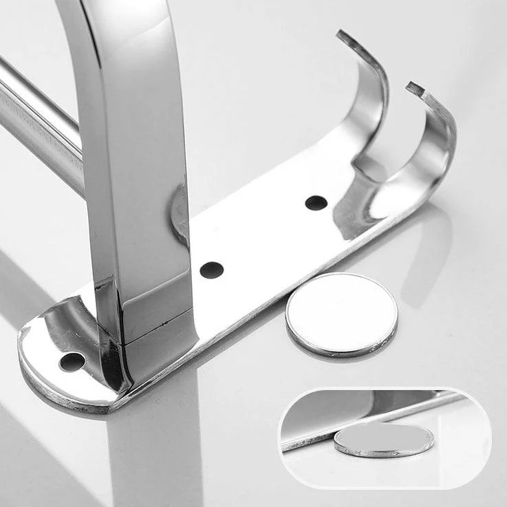 Polished Chrome Bath Hardware Set in Stainless Steel with Bath Shelf/Robe Hooks/Towel Bar -Bathlova