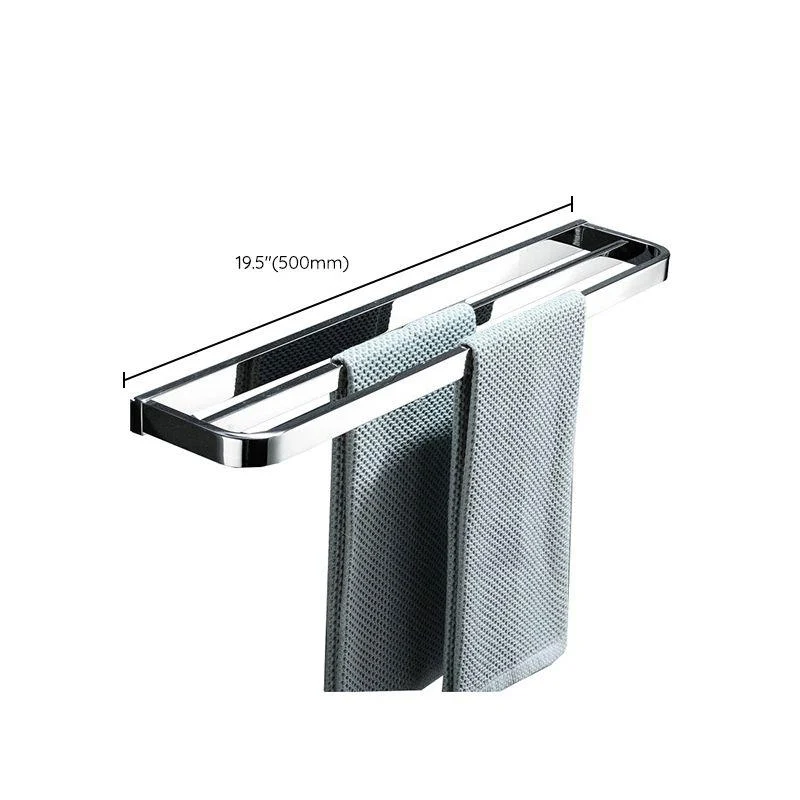 Polished Chrome Modern Bathroom Accessory Set in Stainless Steel Towel Bar/Soap Dish -Bathlova