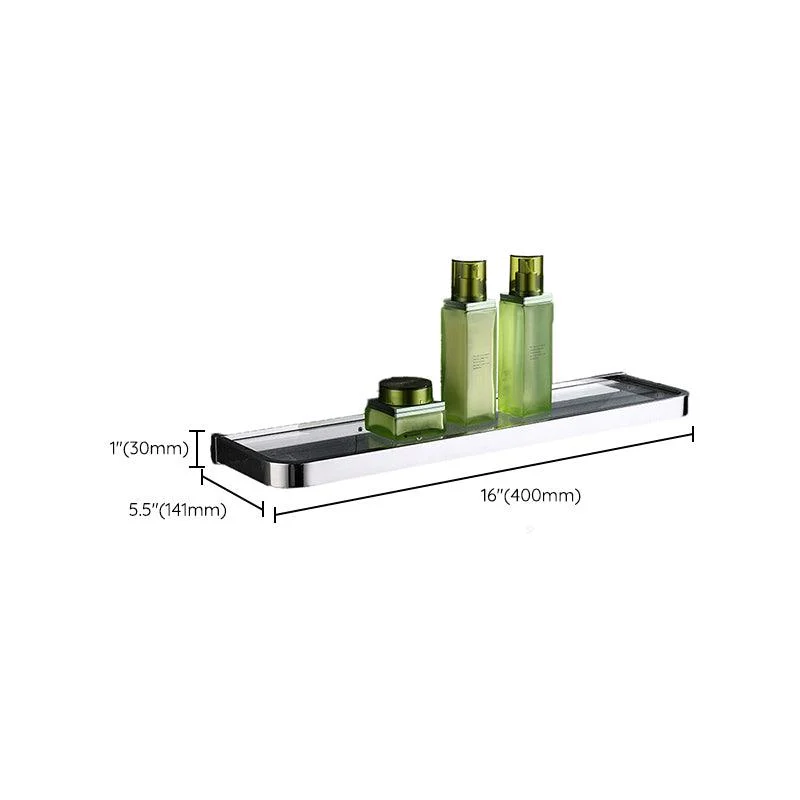 Polished Chrome Modern Bathroom Accessory Set in Stainless Steel Towel Bar/Soap Dish -Bathlova