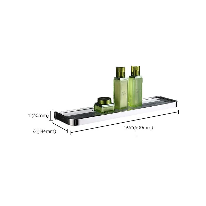 Polished Chrome Modern Bathroom Accessory Set in Stainless Steel Towel Bar/Soap Dish -Bathlova