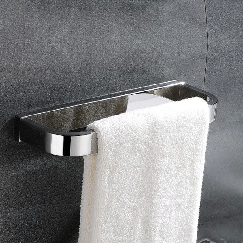 Polished Chrome Modern Bathroom Accessory Set in Stainless Steel Towel Bar/Soap Dish -Bathlova