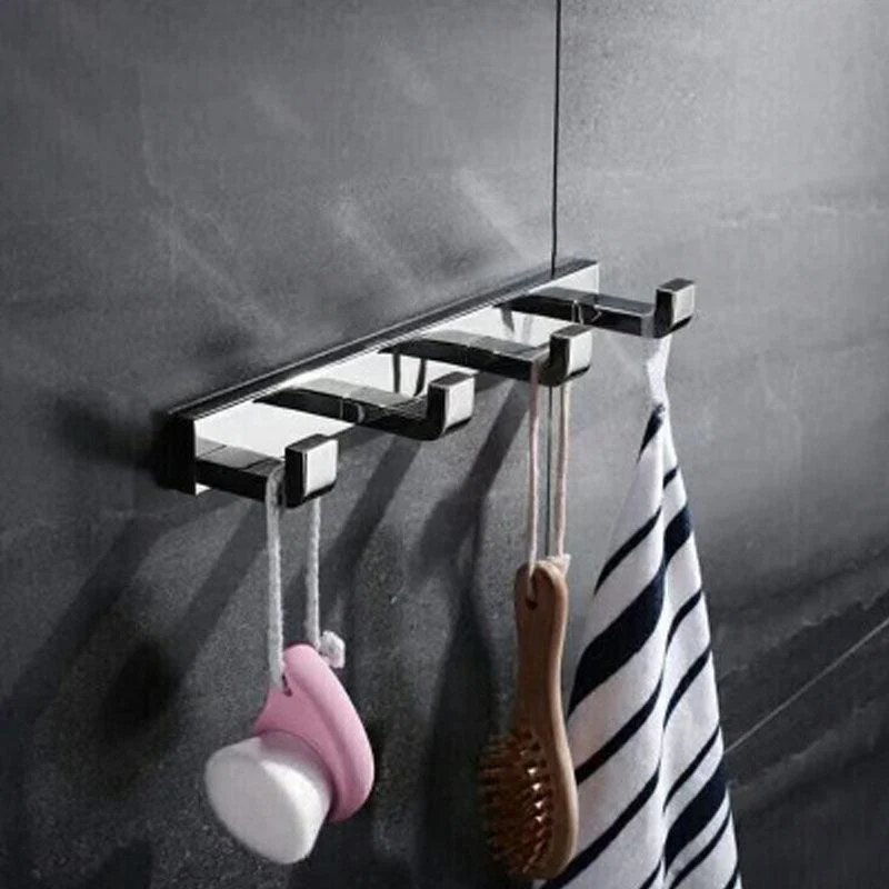 Polished Chrome Modern Bathroom Accessory Set in Stainless Steel Towel Bar/Soap Dish -Bathlova