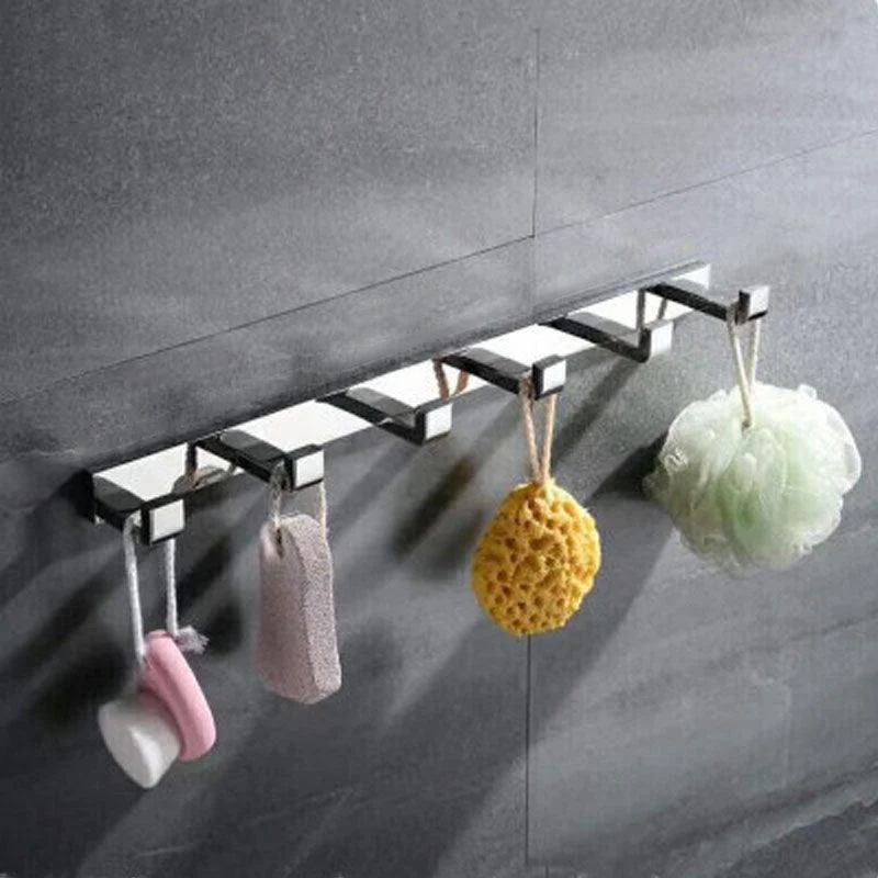 Polished Chrome Modern Bathroom Accessory Set in Stainless Steel Towel Bar/Soap Dish -Bathlova