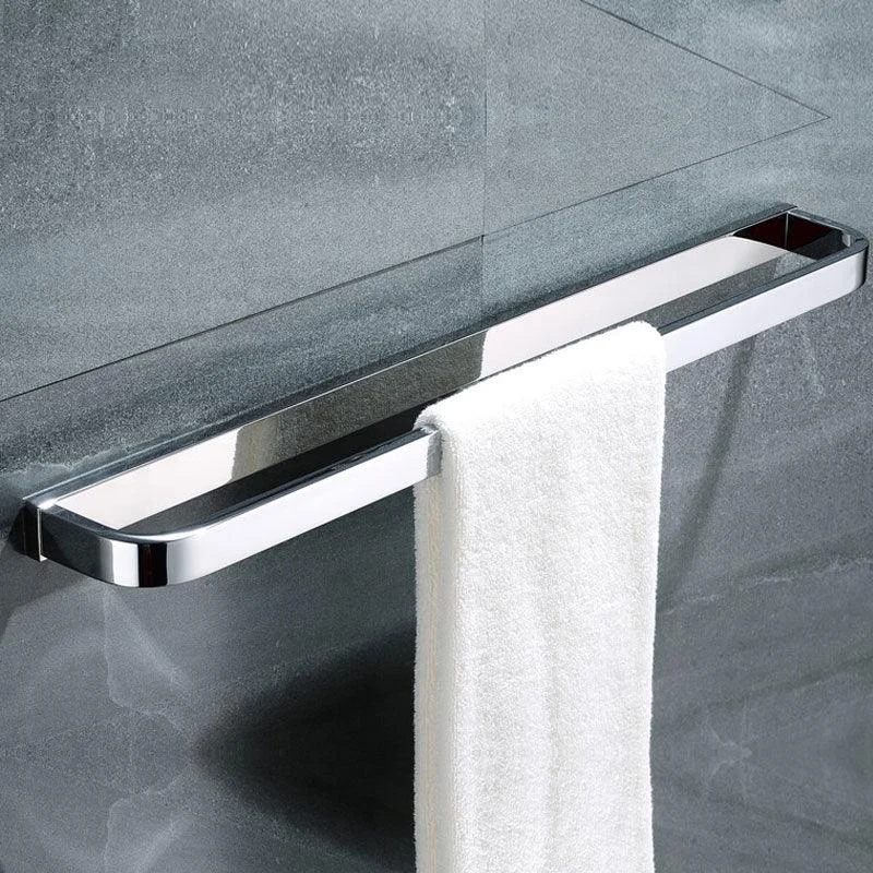 Polished Chrome Modern Bathroom Accessory Set in Stainless Steel Towel Bar/Soap Dish -Bathlova