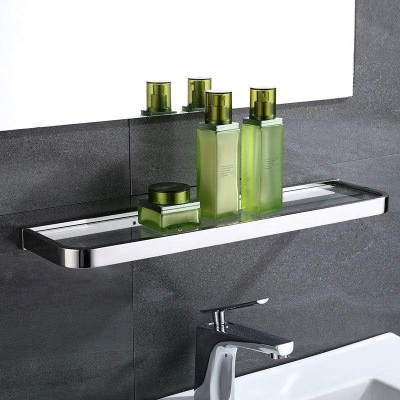 Polished Chrome Modern Bathroom Accessory Set in Stainless Steel Towel Bar/Soap Dish -Bathlova