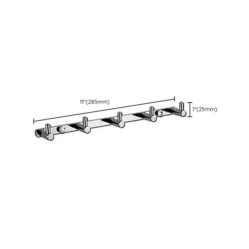 Polished Chrome Modern Bathroom Accessory Set Silver Towel Bar/Bath Shelf -Bathlova