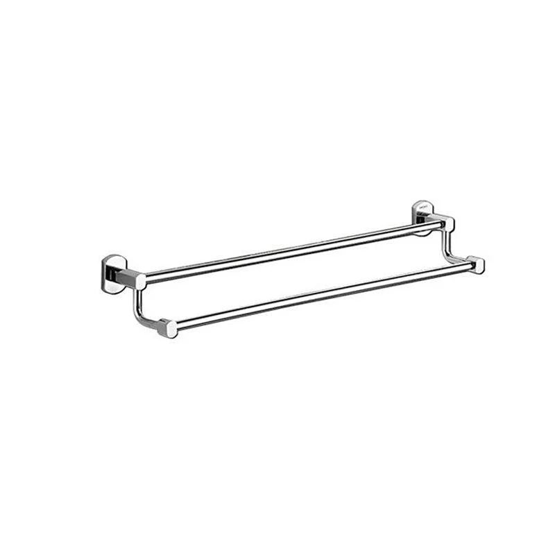 Polished Chrome Modern Bathroom Accessory Set Silver Towel Bar/Bath Shelf -Bathlova