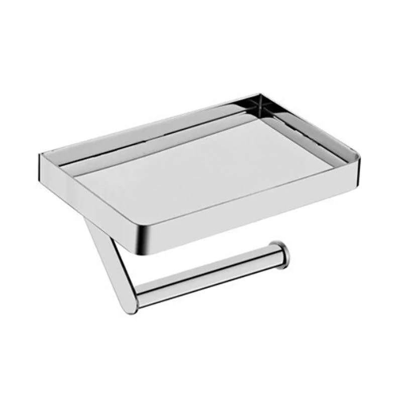 Polished Chrome Modern Bathroom Accessory Set Silver Towel Bar/Bath Shelf -Bathlova