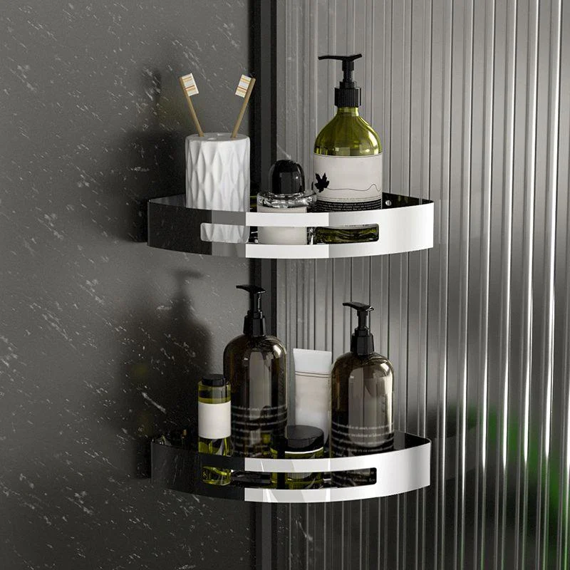 Polished Chrome Modern Bathroom Accessory Set Stainless Steel Triangle Bath Shelf -Bathlova