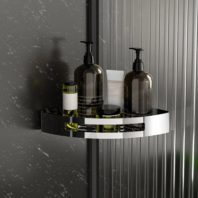 Polished Chrome Modern Bathroom Accessory Set Stainless Steel Triangle Bath Shelf -Bathlova