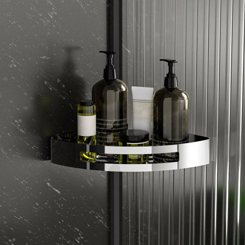 Polished Chrome Modern Bathroom Accessory Set Stainless Steel Triangle Bath Shelf -Bathlova