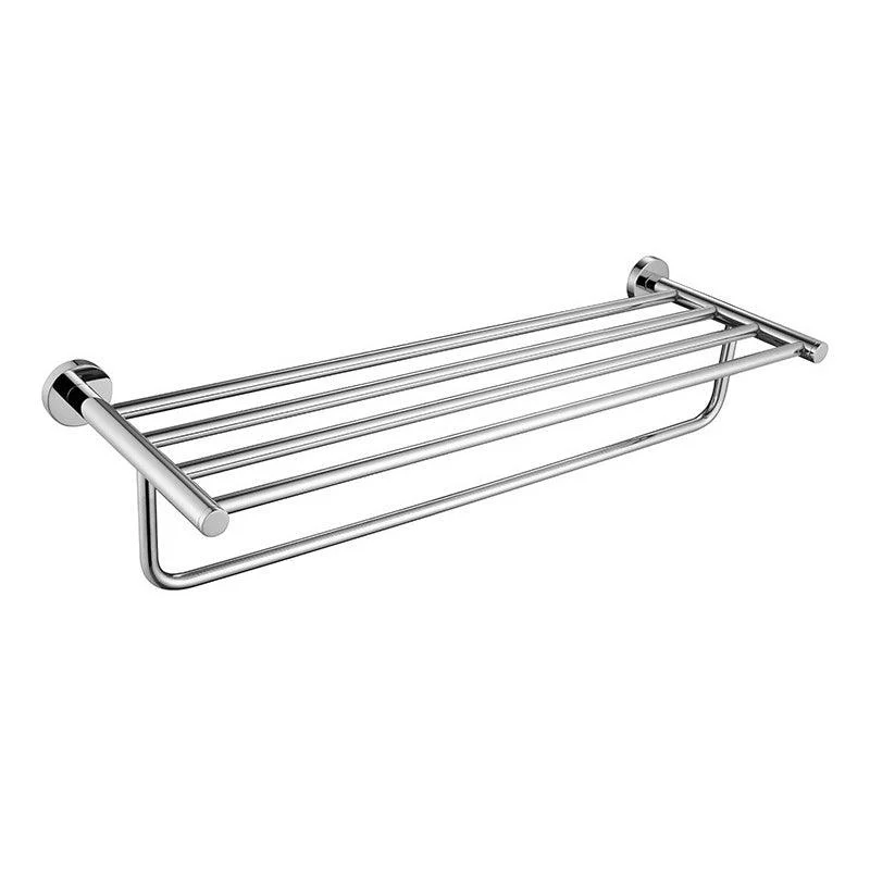 Polished Chrome Modern Bathroom Accessory Set with Towel Bar/Paper Holder -Bathlova