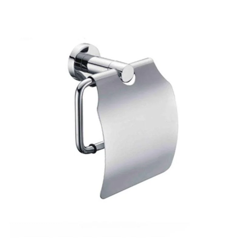 Polished Chrome Modern Bathroom Accessory Set with Towel Bar/Paper Holder -Bathlova