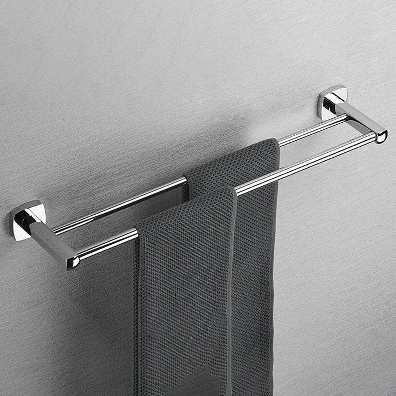 Polished Chrome Modernism Bathroom Accessory Set Bath Shelf/ Towel Bar/Robe Hooks Included -Bathlova