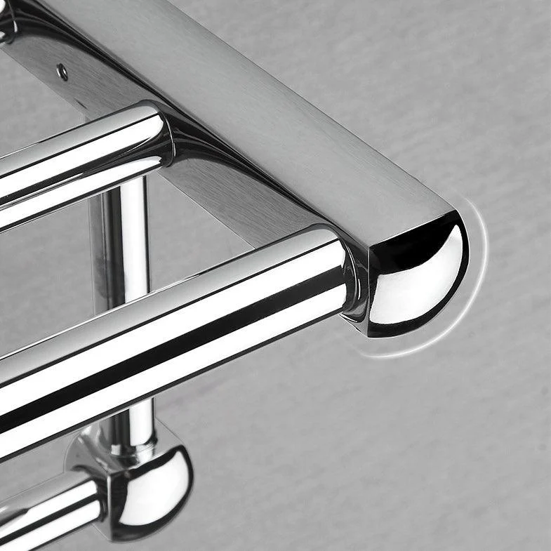 Polished Chrome Modernism Bathroom Accessory Set Bath Shelf/ Towel Bar/Robe Hooks Included -Bathlova