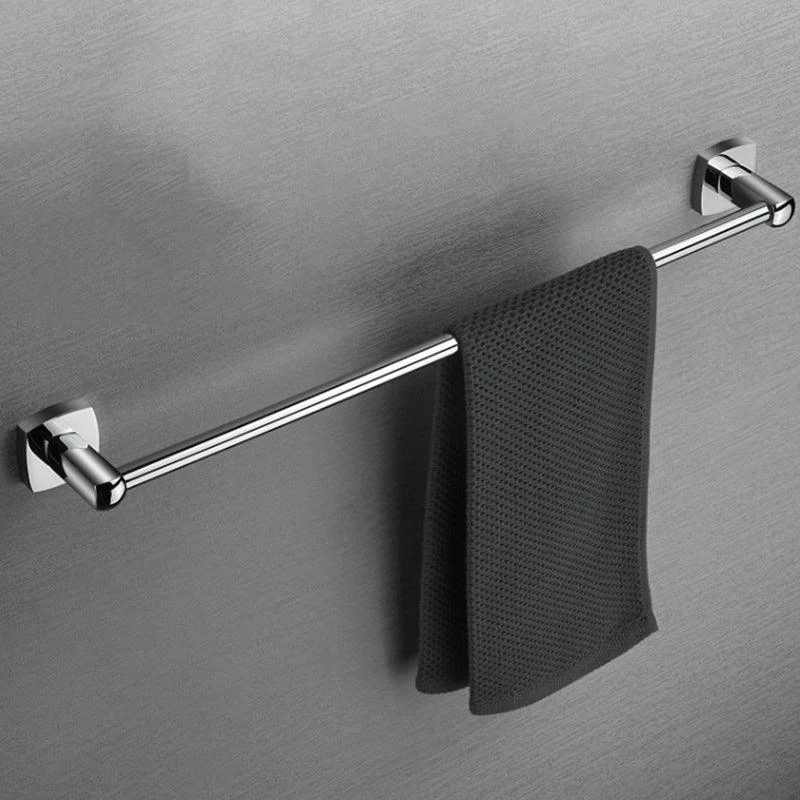 Polished Chrome Modernism Bathroom Accessory Set Bath Shelf/ Towel Bar/Robe Hooks Included -Bathlova