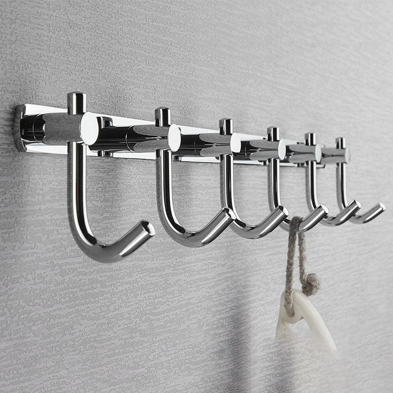 Polished Chrome Modernism Bathroom Accessory Set Bath Shelf/ Towel Bar/Robe Hooks Included -Bathlova