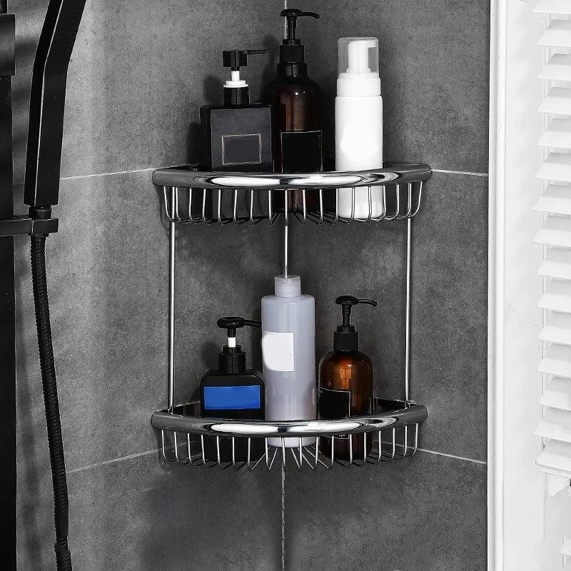 Polished Chrome Modernism Bathroom Accessory Set Bath Shelf/ Towel Bar/Robe Hooks Included -Bathlova